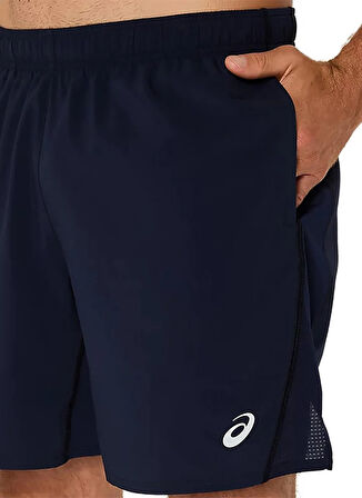 2011D213-400 ASICS CORE 7IN SHORT Lacivert Lastikli Bel Normal Kalıp Erkek Şort