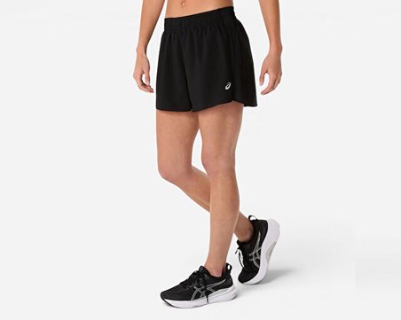Asics SILVER 4IN SHORT Kadın Koşu Şortu 2012D151-001 Siyah