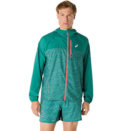 Fujitrail Packable Windbreaker Erkek Yeşil Koşu Ceket 2011C991-300