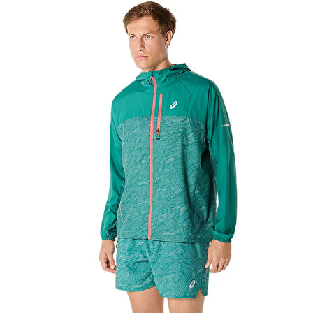 Fujitrail Packable Windbreaker Erkek Yeşil Koşu Ceket 2011C991-300