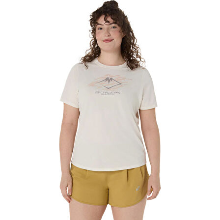 Fujıtrail Logo Ss Kadın Bej Koşu T-Shirt 2012D314-100