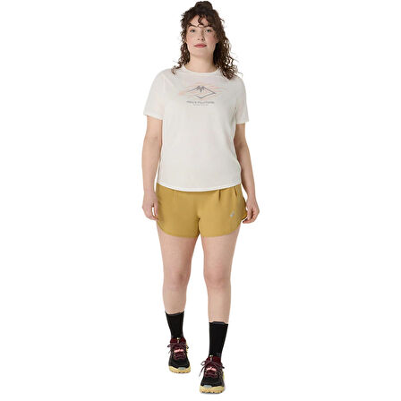 Fujıtrail Logo Ss Kadın Bej Koşu T-Shirt 2012D314-100