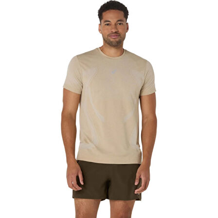 Road Seamless Ss Erkek Bej Koşu T-Shirt 2011D355-100