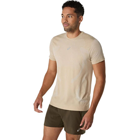 Road Seamless Ss Erkek Bej Koşu T-Shirt 2011D355-100