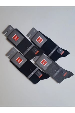 Men Comfort Ayağı Sıkmayan Ter Emici Dikişsiz Çorap 6'lı Paket 7280 | Asorti