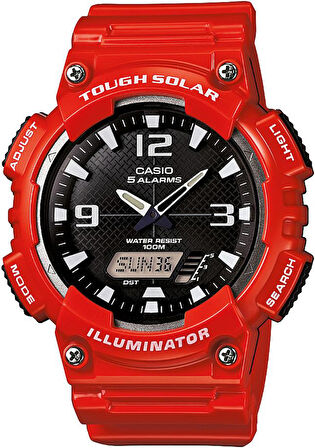 Casio AQ-S810WC Kırmızı Silikon Orijinal Saat Kordonu