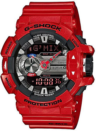 Casio G-Shock GBA-400 Kırmızı Parlak Orijinal Silikon Saat Kordonu