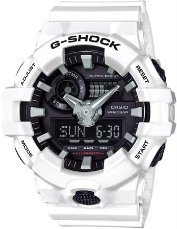 Casio G-Shock GA-700 Beyaz Plastik Orijinal Saat Kordonu