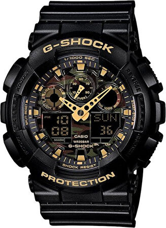 Casio G-Shock GA-100 GA-110 Siyah Renk Orijinal Saat Kordonu