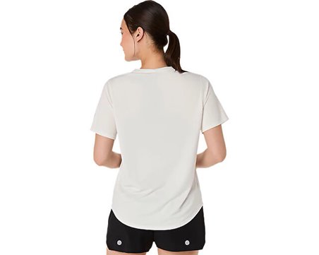 Asics FUJITRAIL LOGO SS TOP Kadın Koşu Tişörtü 2012D432-100 Krem