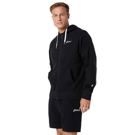 Logo Fleece Full-Zip Erkek Siyah Koşu Eşofman Üstü 2031F325-001