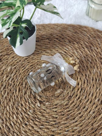 Pamuğum Atelier Çitos Çiçekli 30 ml Kolonya Cam Şişe Hediyelik Düğün, Nikah, Kına ve Nişan Hediyeliği (15 Adet)