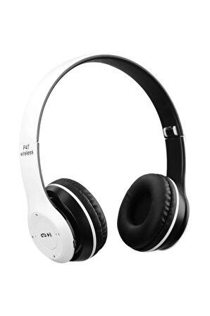 Torima P47 Extra Bass Wireless Bluetooth Kulaklık 5.0+edr Fm Radyo Beyaz