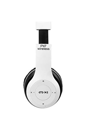 Torima P47 Extra Bass Wireless Bluetooth Kulaklık 5.0+edr Fm Radyo Beyaz