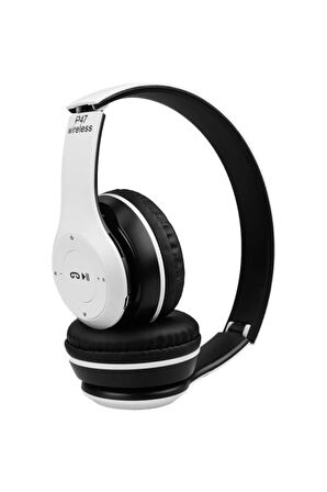 Torima P47 Extra Bass Wireless Bluetooth Kulaklık 5.0+edr Fm Radyo Beyaz