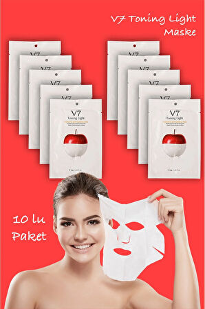 10 Adet One Toning Light Sticking Anında Aydınlatıcı Yatıştırıcı Vitamin Maskesi XLMV7
