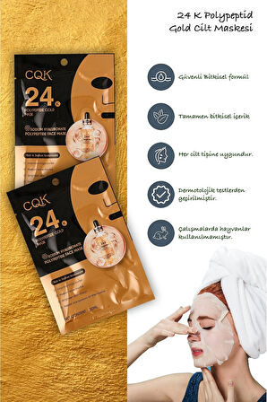 5 Adet 24K Gold Maske Sodyum Hyalüronik Asit Kolajen Çinko Gözenek Renk Onarım Yüz Maskesi