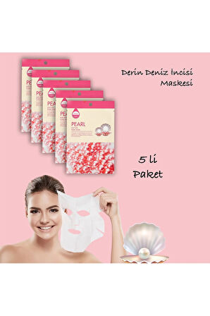 5 Adet Derin Deniz İnci Maskesi Hanımeli Özlü Deep Sea Pearl Mask XLM434