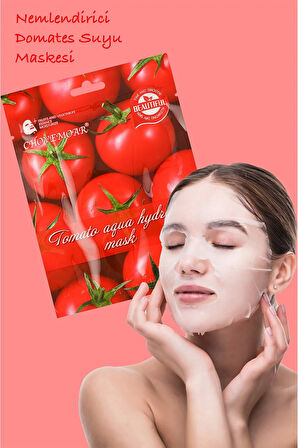 5 Adet Domates Suyu Onarıcı Yüz Maskesi Aqua Hydration Mask XLM90