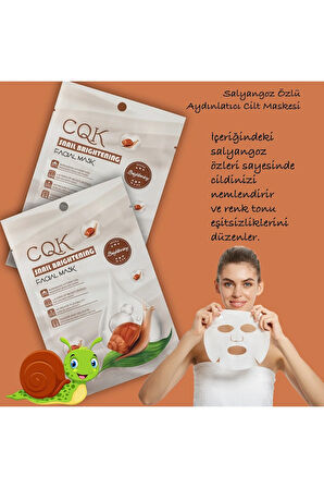 5 Adet Salyangoz Maskesi Aydınlatıcı Hidrasyon Centella Asiatica Özlü Snail Brightening XLM106