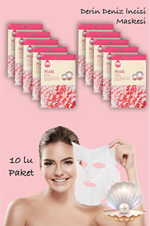 10 Adet Derin Deniz İnci Maskesi Hanımeli Özlü Deep Sea Pearl Mask XLM434