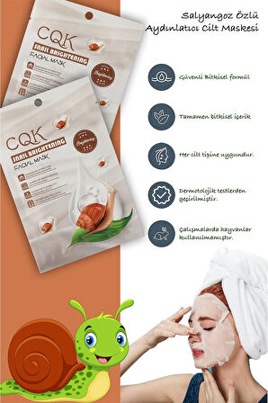 5 Adet Salyangoz Maskesi Aydınlatıcı Hidrasyon Centella Asiatica Özlü Snail Brightening XLM106