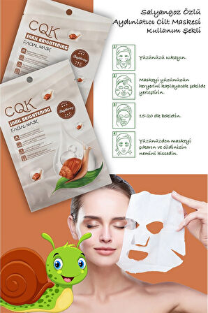 5 Adet Salyangoz Maskesi Aydınlatıcı Hidrasyon Centella Asiatica Özlü Snail Brightening XLM106