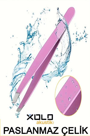 Akustik Cımbız Serisi Renkli Çelik Cımbız Kalın Kesik Uçlu Yan Kıl Tüy Cımbızı XLC520B