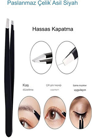 Akustik Cımbız Serisi Renkli Çelik Cımbız Kalın Kesik Uçlu Yan Kıl Tüy Cımbızı XLC520A