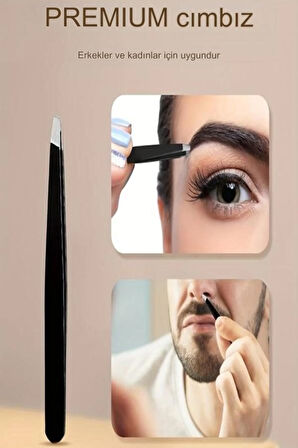 Akustik Cımbız Serisi Renkli Çelik Cımbız Kalın Kesik Uçlu Yan Kıl Tüy Cımbızı XLC520A