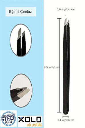 Akustik Cımbız Serisi Renkli Çelik Cımbız Kalın Kesik Uçlu Yan Kıl Tüy Cımbızı XLC520A