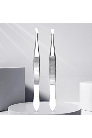 Metalik Gri Klasik Düz Uçlu Kaydırmaz Cımbız XLC505