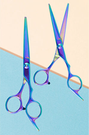 Profesyonel Ayarlanabilir Berber Kuaför Makası Düz Uçlu 6.5 İnç Saç Kesim Makası Hair Style XLQ501A