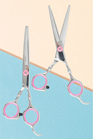 Profesyonel Titanium Berber Kuaför Makası Düz Uçlu 6.5 İnç Saç Kesim Makası Hair Style XLQ507A