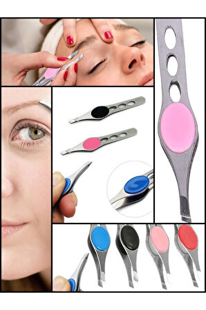 Düz Uçlu Titanium Akustik Mandallı Cımbız Mandallı Mavi XLC502D