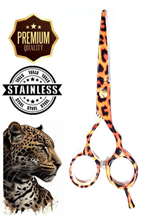 Leopar Profesyonel Berber Kuaför Makası 5.5 Inç Hair Style Xlq571a