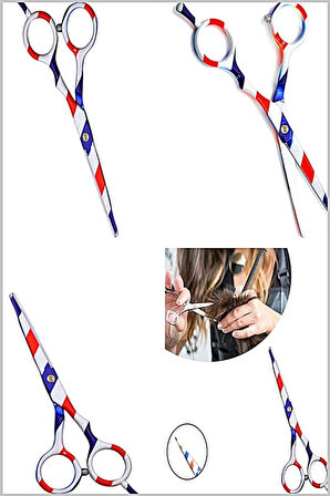 Amerikan Duble Çivili Çelik Kuaför Saç Kesim Makası Düz Uçlu Kesim Tıraş Makası XLQ581B