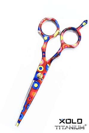 Çocuk Tıraş Makası Berber Düz Uçlu Seramik Saç Kesim Makası XLQ587B