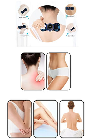 Tens Ems Elektrikli Masaj Aleti Cihazı Kablosuz Şarjlı Kelebek101