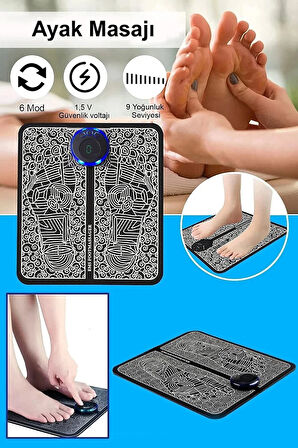 Akapuntur Ayak Stimülasyon Masaj Pedi Katlanır Taşınabilir