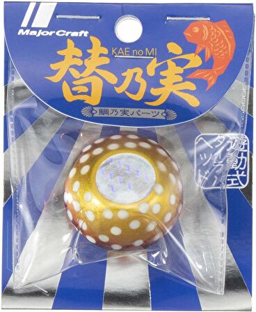 Major Craft TM-Head Slider Tai Rubber Jig 80gr #51 Gold Red Dot Glow