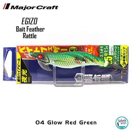 Major Craft Kalamar Zokası EBFO-2.5 #04 Glow Red Green