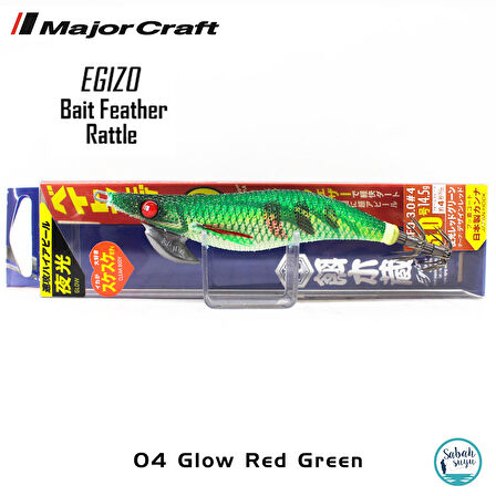 Major Craft Kalamar Zokası EBFO-3.0 #04 Glow Red Green