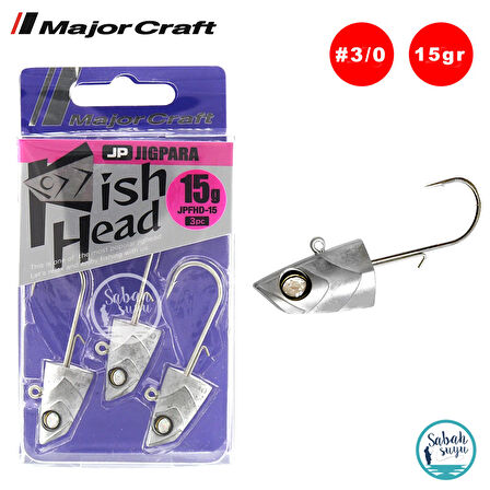 Major Craft Jigpara Fish Head JPFHD-15gr #3/0 (3 Adet)