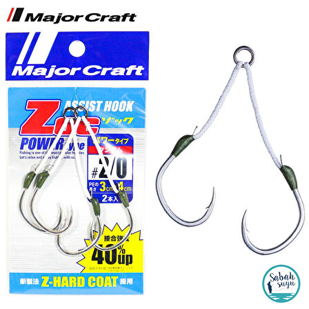 Major Craft ZOC-PT-3040 Çiftli Asist İğne #2/0 (2 Adet)