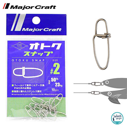 Major Craft Otoku Snap Klips #2 23kg (10Ad)