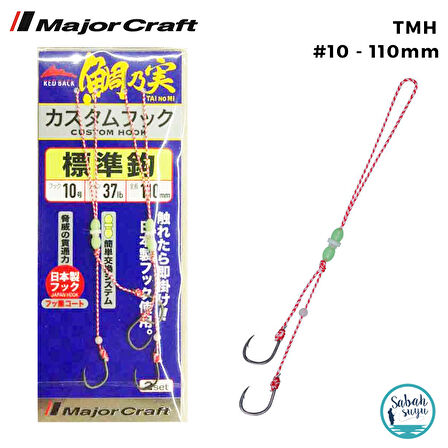 Major Craft Red Back Çiftli Tai Rubber Asist İğne #10 110mm (2 Adet)