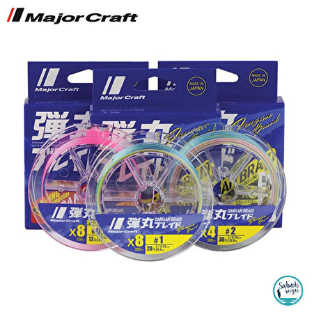 Major Craft Dangan Braid 8X İp Misina PE 0.5 0.05mm 12lb/4.8kg 150mt Pembe