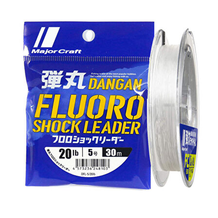 Major Craft Dangan FC Shock Leader DFL PE 5.0 0.37mm 20Lb/9.1kg 30mt