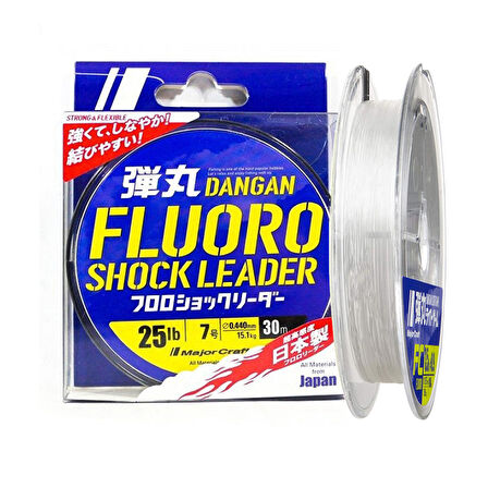 Major Craft Dangan FC Shock Leader DFL PE 7.0 0.44mm 25Lb/11.3kg 30mt